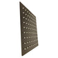Soffione doccia quadrato nero opaco in ABS, design elegante e resistente
