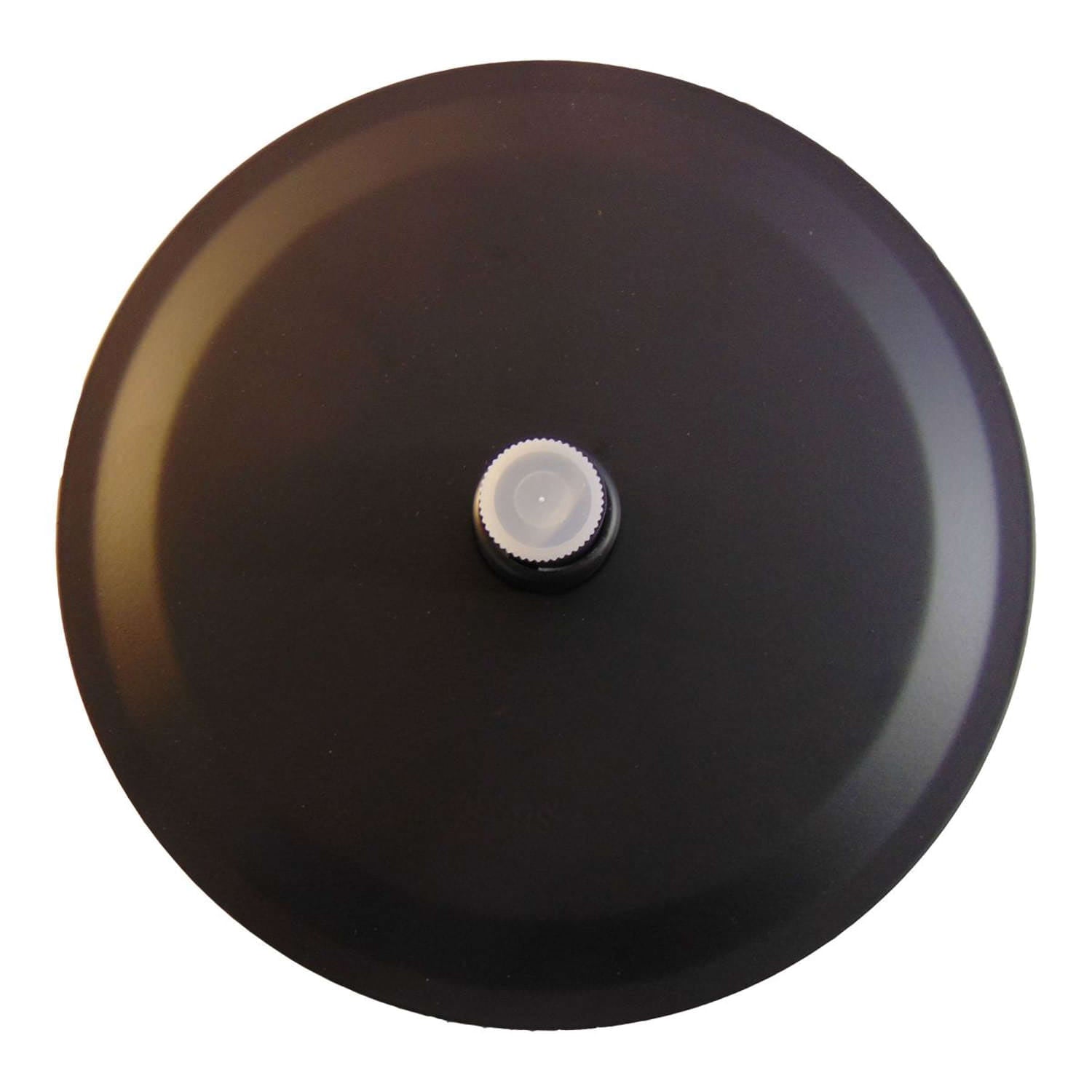 Soffione doccia tondo 6 nero opaco in acciaio inox
