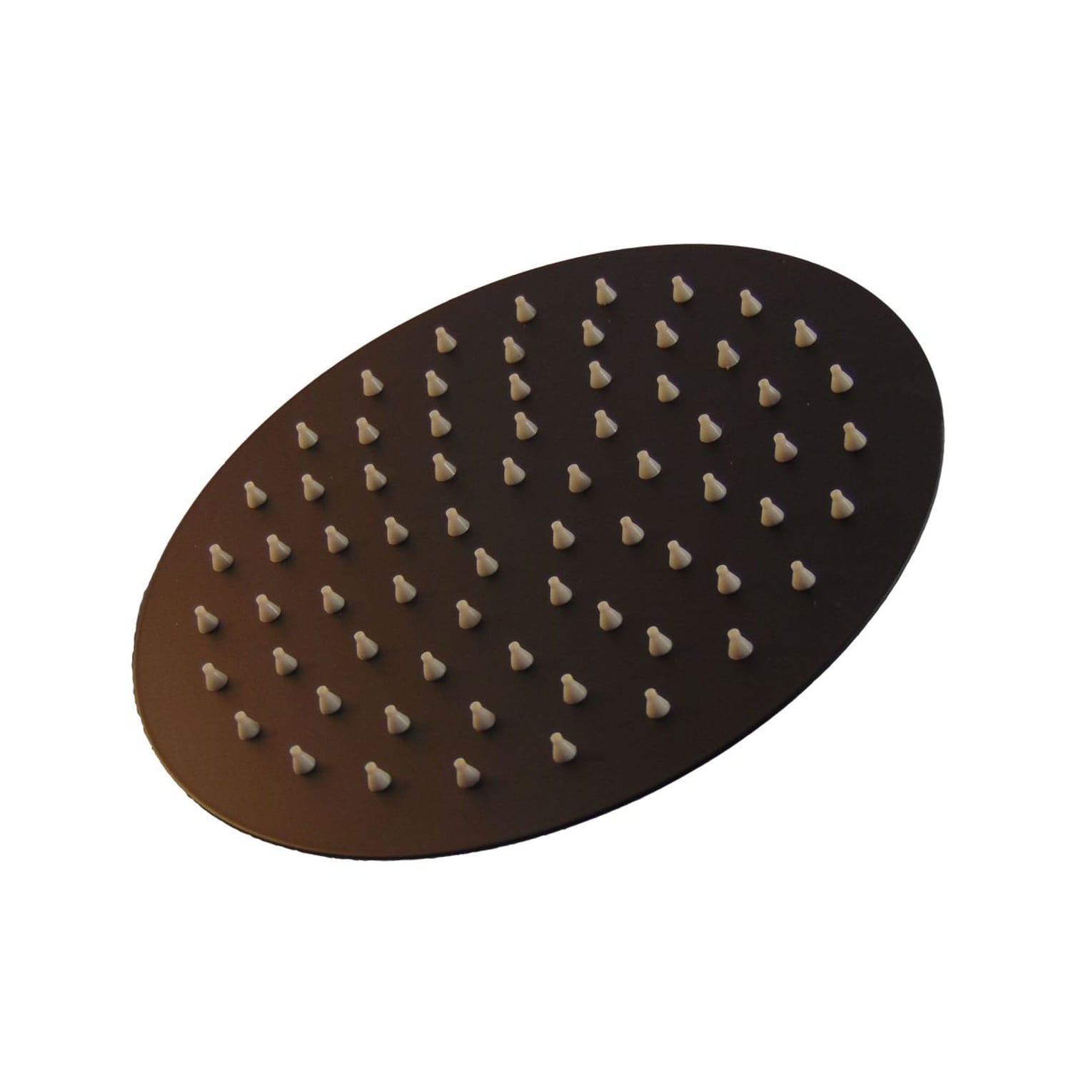 Soffione doccia tondo 6 nero opaco in acciaio inox