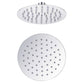 Soffione doccia rotondo 20 cm in acciaio inox per riscaldamento solare