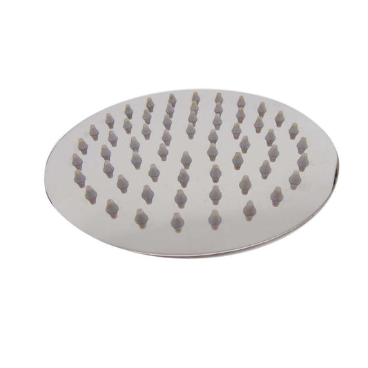 Soffione doccia rotondo 20 cm in acciaio inox per riscaldamento solare