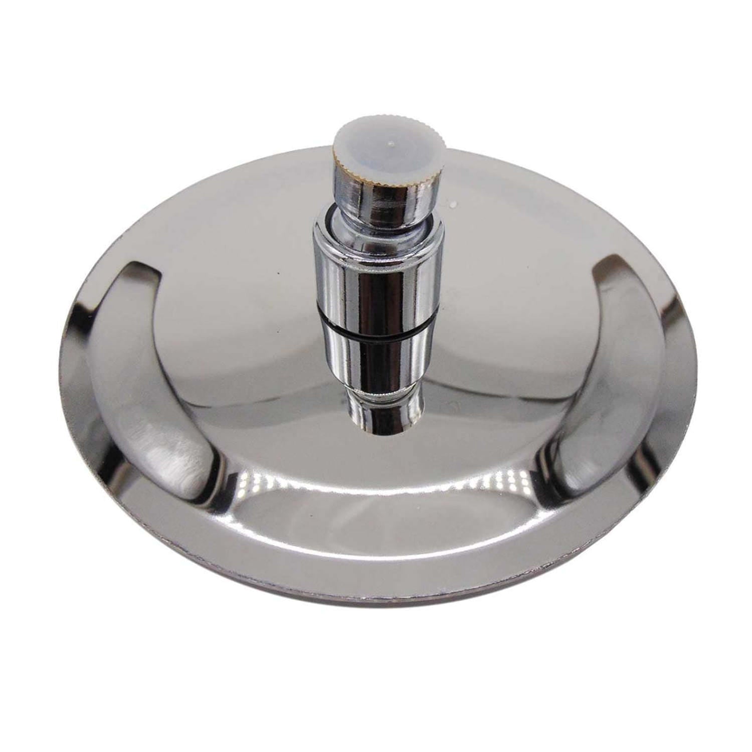 Soffione doccia rotondo 20 cm in acciaio inox per riscaldamento solare