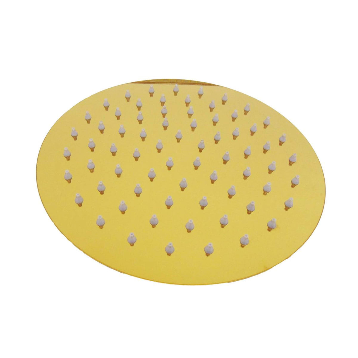 Soffione doccia rotondo 20 cm in acciaio inox oro eleganza e