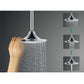 Soffione Doccia Led 3 Funzioni Sensore Infrarossi Design Elegante