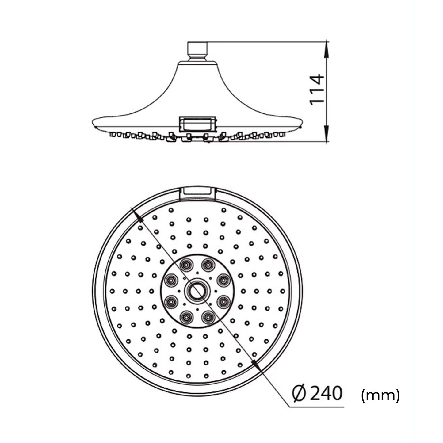 Soffione Doccia Led 3 Funzioni Sensore Infrarossi Design Elegante
