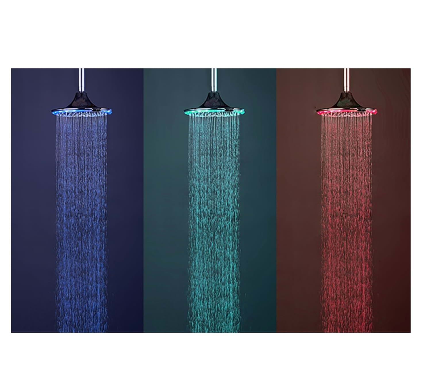 Soffione Doccia Led 3 Funzioni Sensore Infrarossi Design Elegante