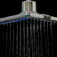 Soffione Doccia Quadrato Con Luce Led e Sensore Infrarossi