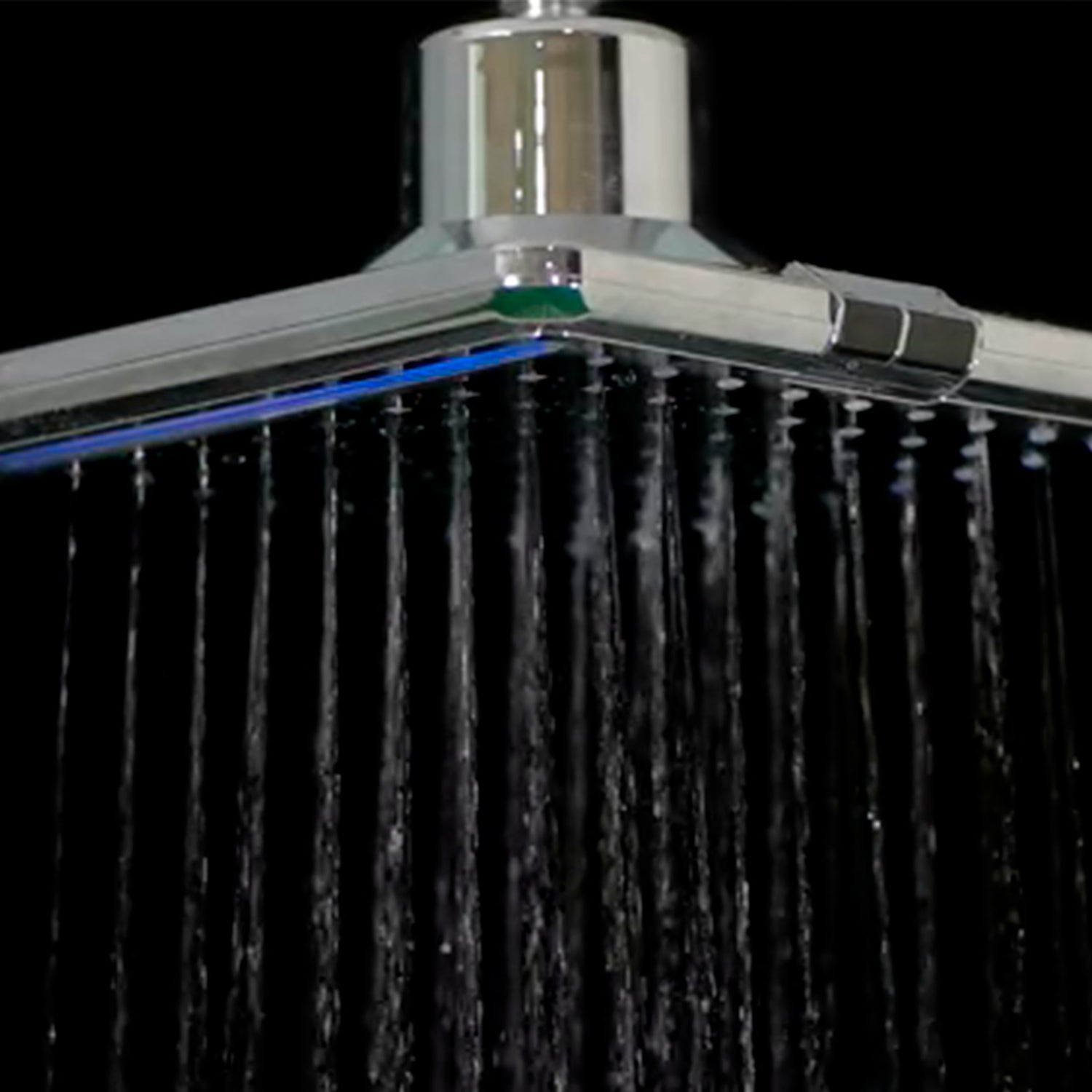 Soffione Doccia Quadrato Con Luce Led e Sensore Infrarossi