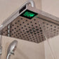 Soffione Doccia Led 5 Sined Design Elegante Materiali Resistenti 3 Funzioni Getto Sensore Infrarossi Termometro Lcd Acquista Ora