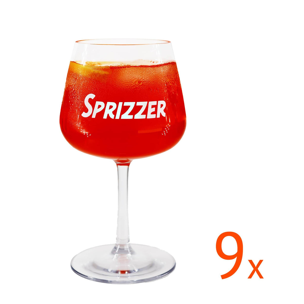 Set di 9 bicchieri Sprizzer in Tritan eleganza e resistenza