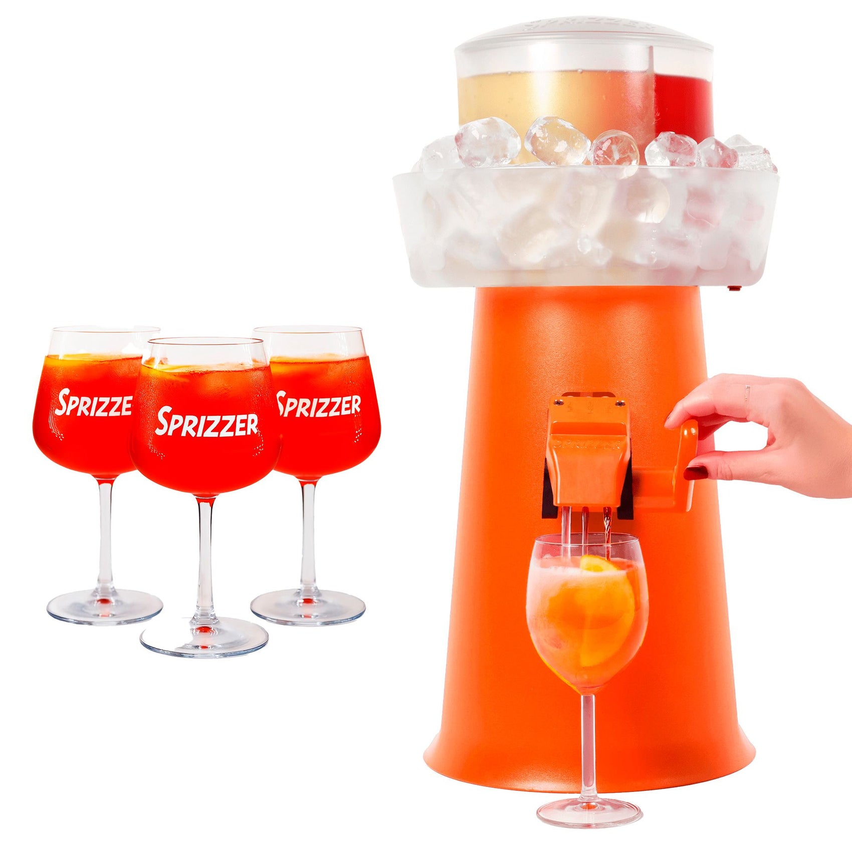 Kit Sprizzer Arancio con 3 bicchieri eleganti qualita e resistenza per aperitivi perfetti Acquista ora