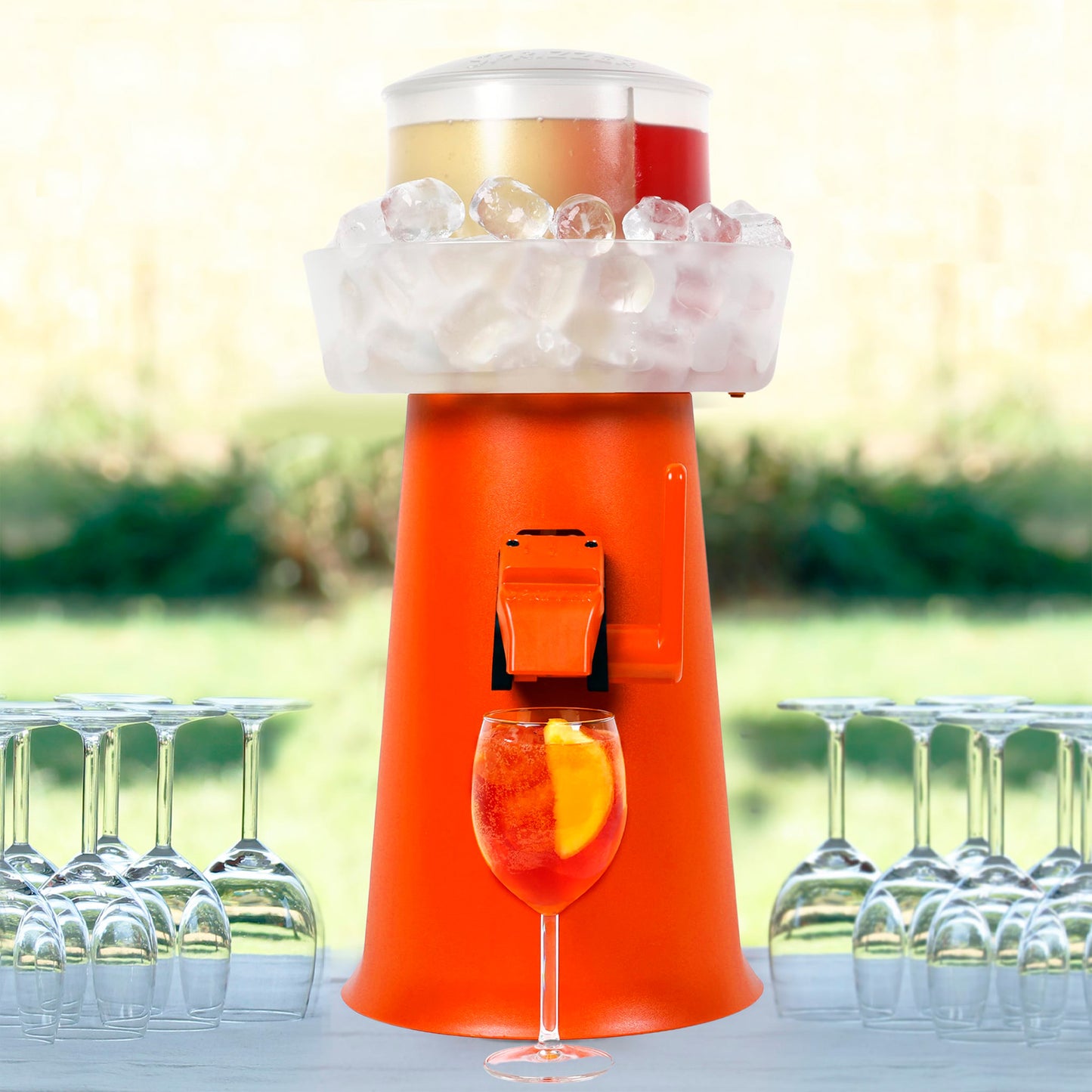 Kit Sprizzer Naranja, 6 vasos, elegancia y calidad para aperitivos únicos. Compra ahora