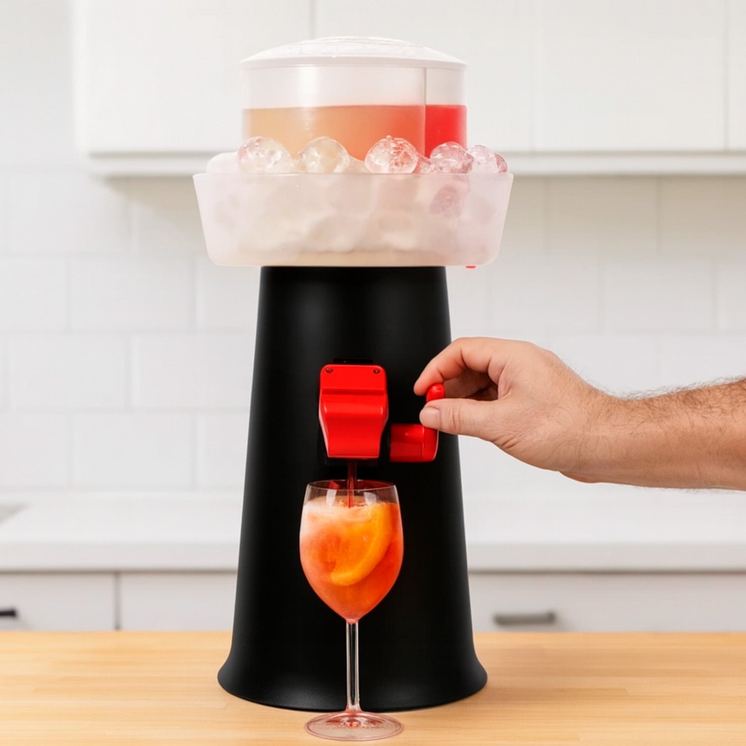 Kit Sprizzer Negro con 6 vasos, elegancia y calidad para aperitivos perfectos