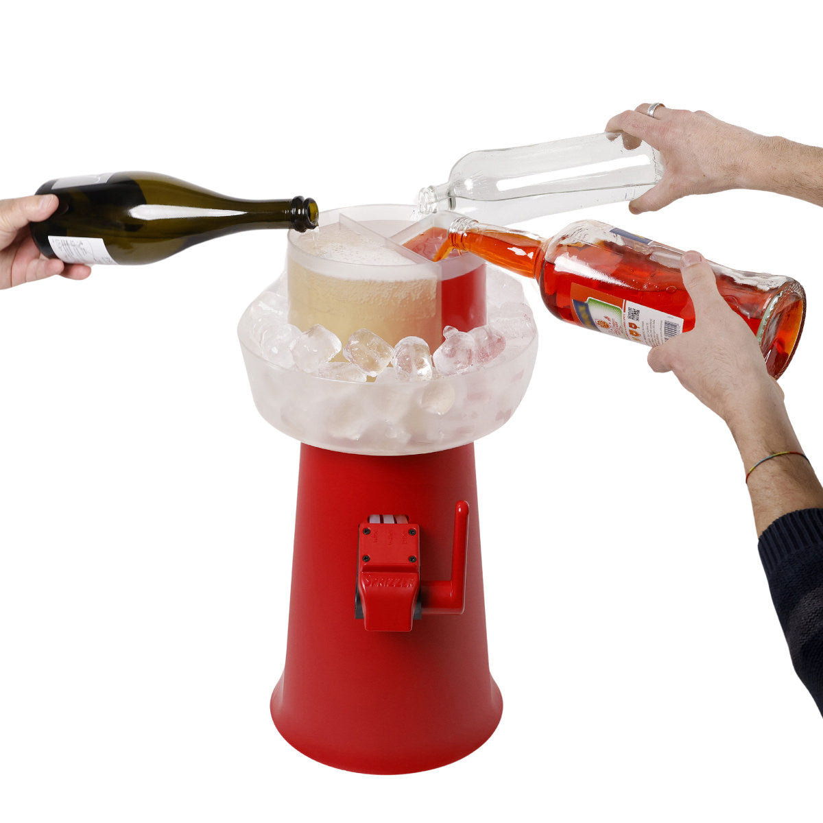 Kit Sprizzer Rosso con 3 Bicchieri eleganza e qualita per aperitivi unici