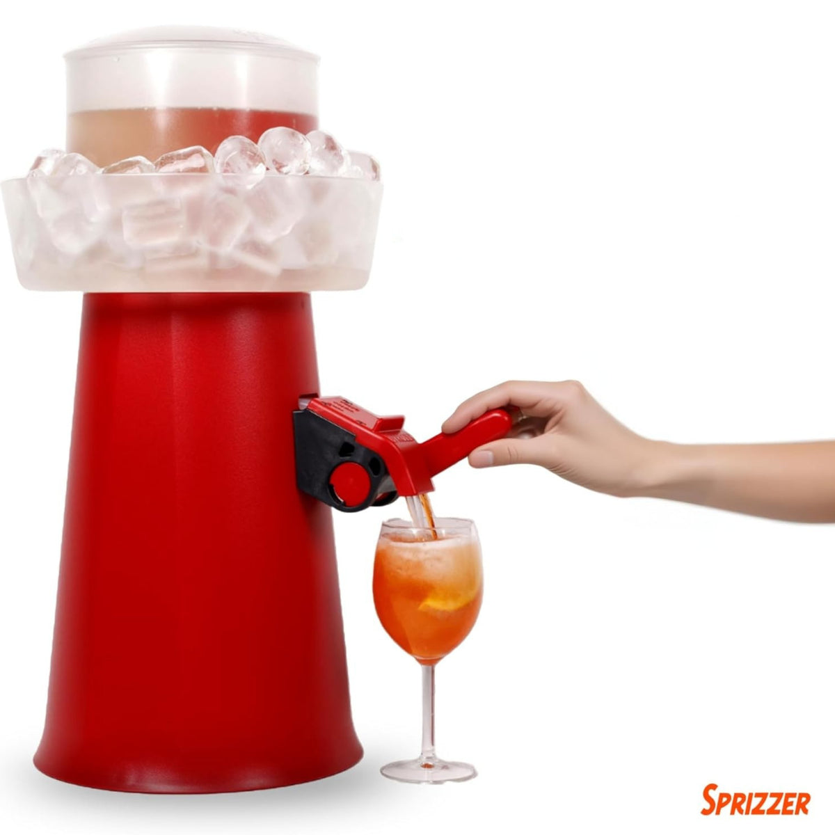 Kit Sprizzer Rosso con 3 Bicchieri eleganza e qualita per aperitivi unici