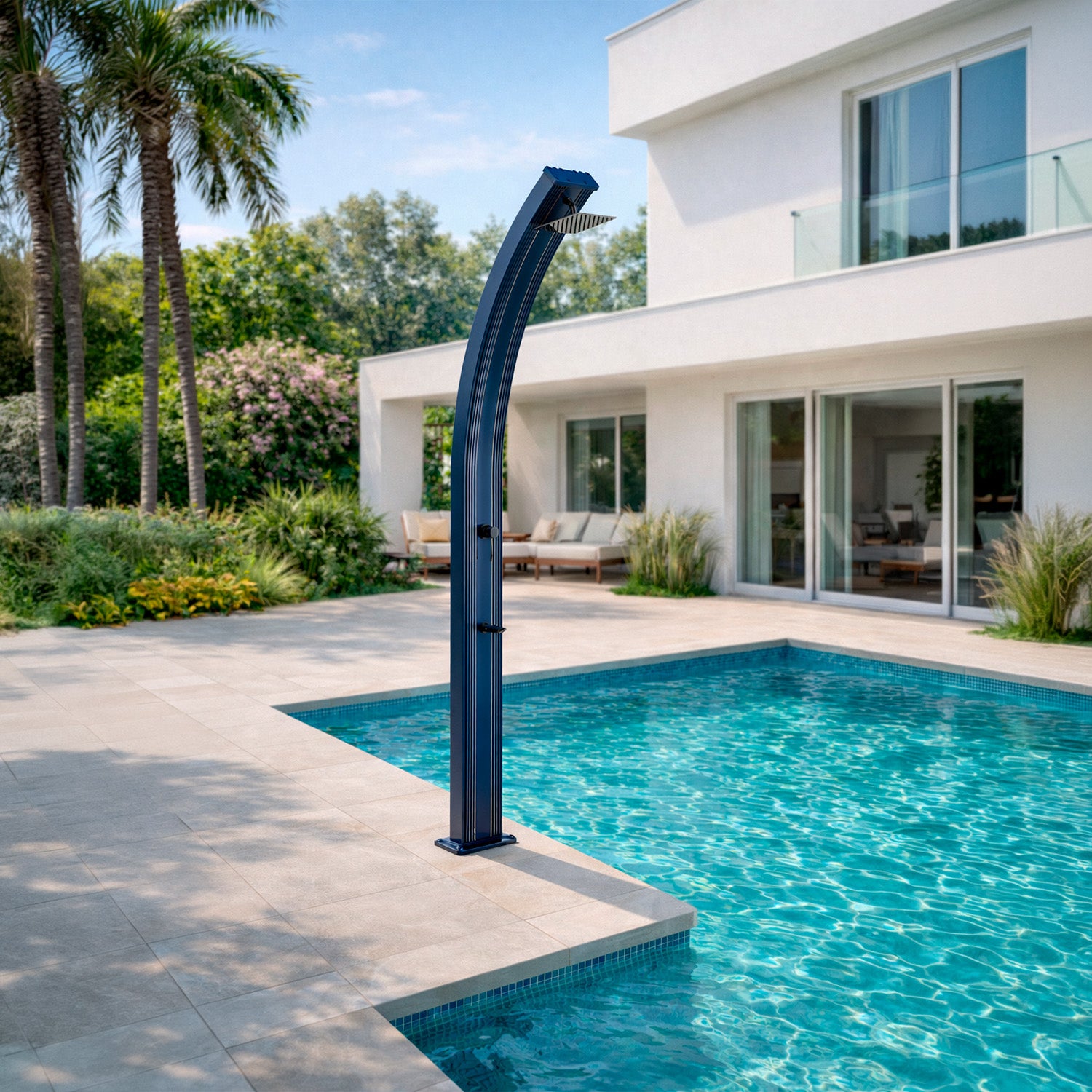 Doccia solare curva grigia STARMATRIX SS0965 GREY eleganza e qualita per la tua piscina Acquista ora e trasforma il tuo spazio esterno con un prodotto resistente e dal design moderno