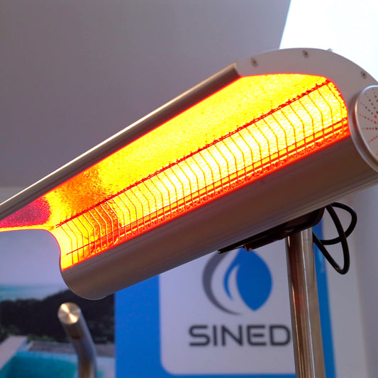 Scopri la stufa infrarossi da terra SINED 4000W design elega