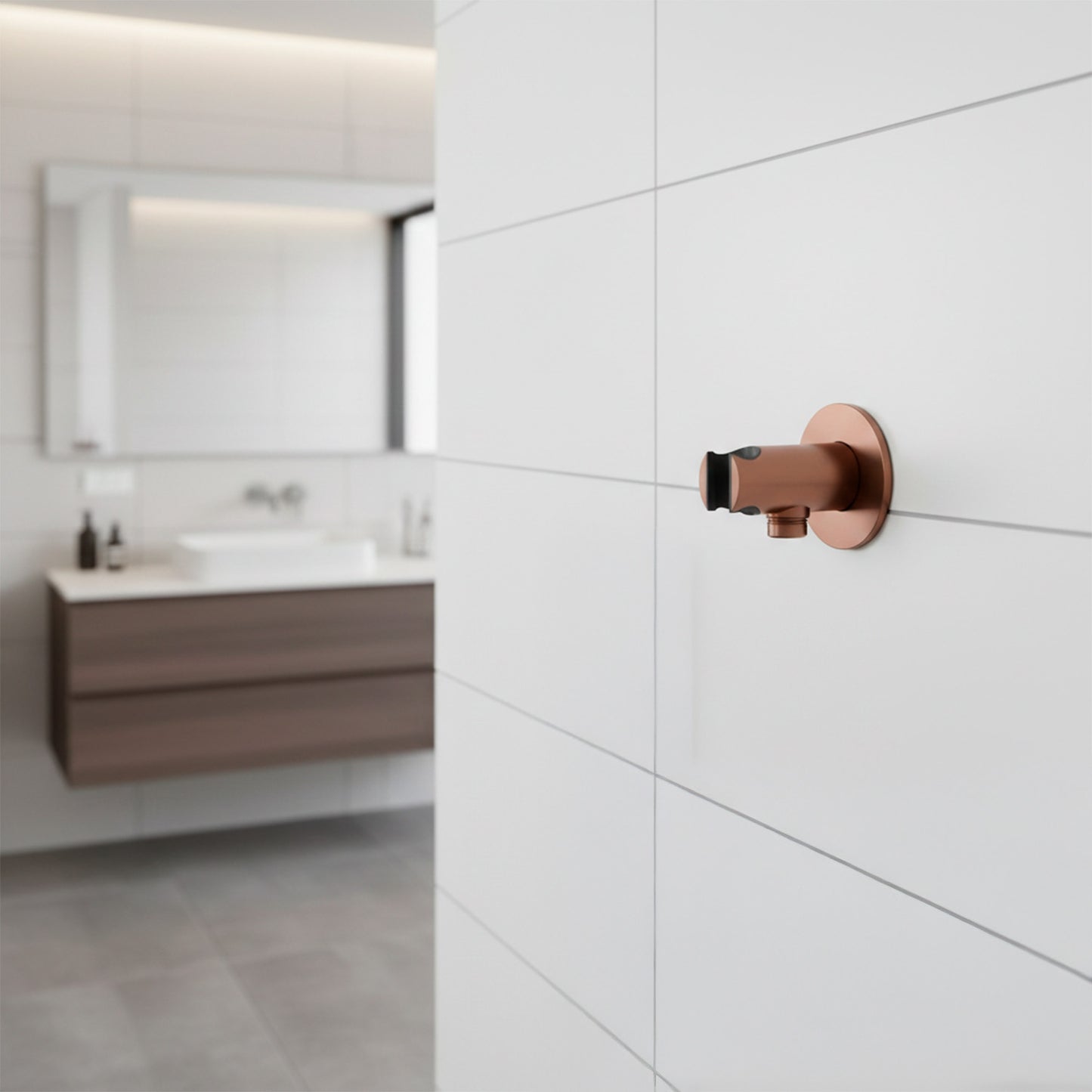 soporte de pared para teleducha Levante oro rosa, elegancia y resistencia garantizadas. Compra ahora