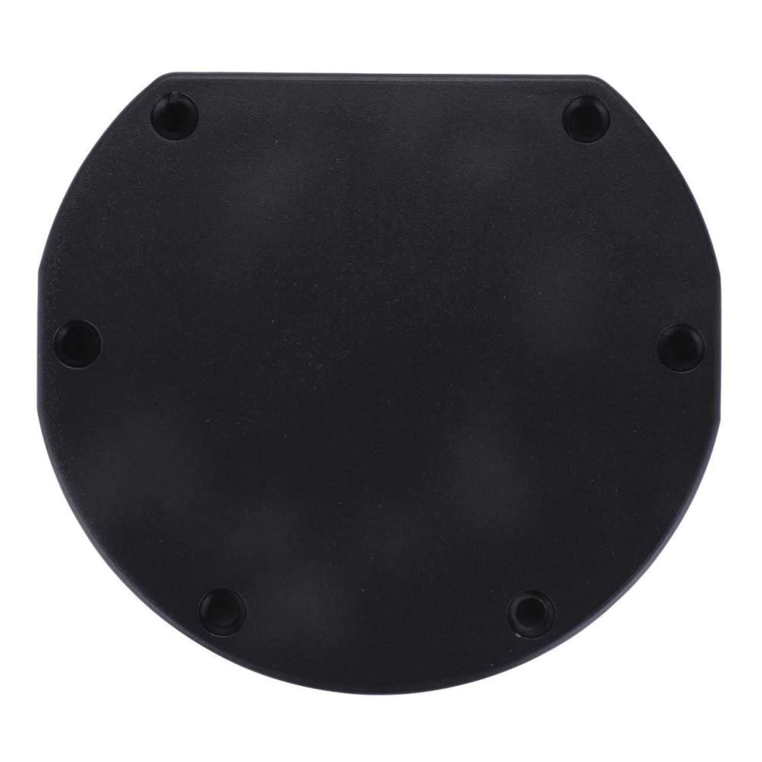 Tappo superiore doccia Dafne nero in alluminio, elegante e resistente