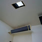 Potente riscaldatore infrarossi nero 3200W, design elegante