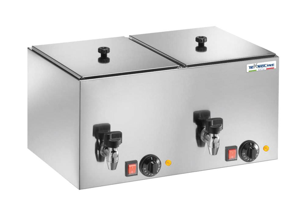Cuoci wurstel doppio 2000w in acciaio inox, design elegante e resistente