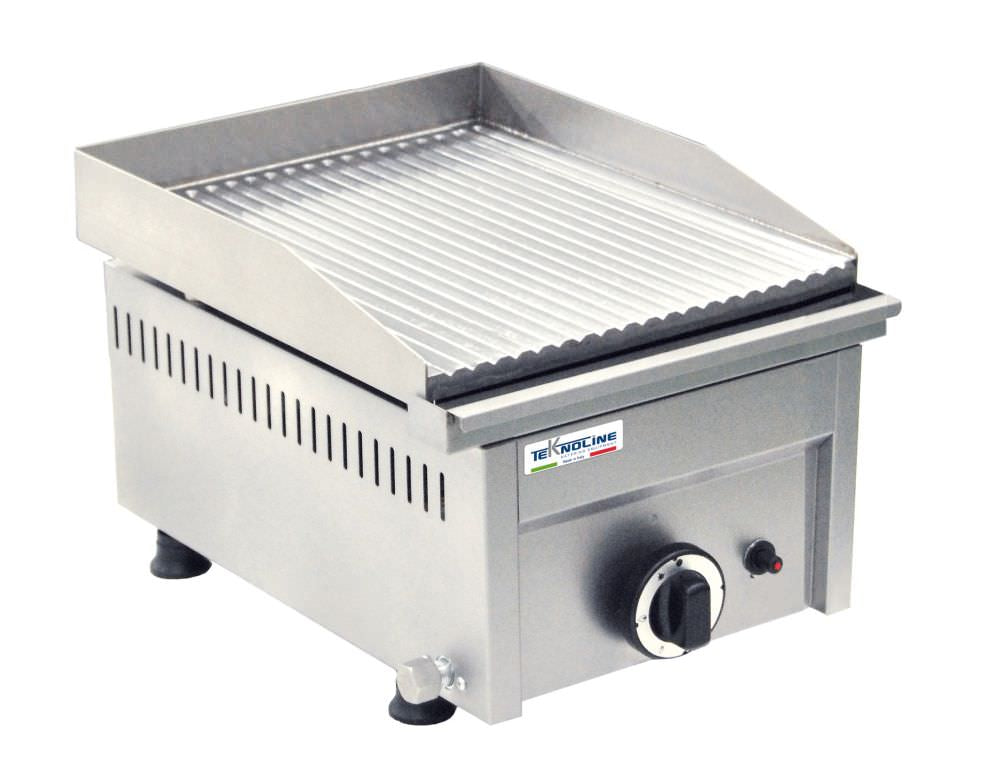 Fry top a gas professionale rigato Teknoline FRT1G-R: qualità e design per la tua cucina. Acquista ora con spedizione veloce e garanzia.