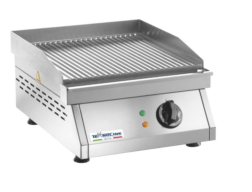 Fry top elettrico 3000w rigato, qualità e design italiano, acquista ora!