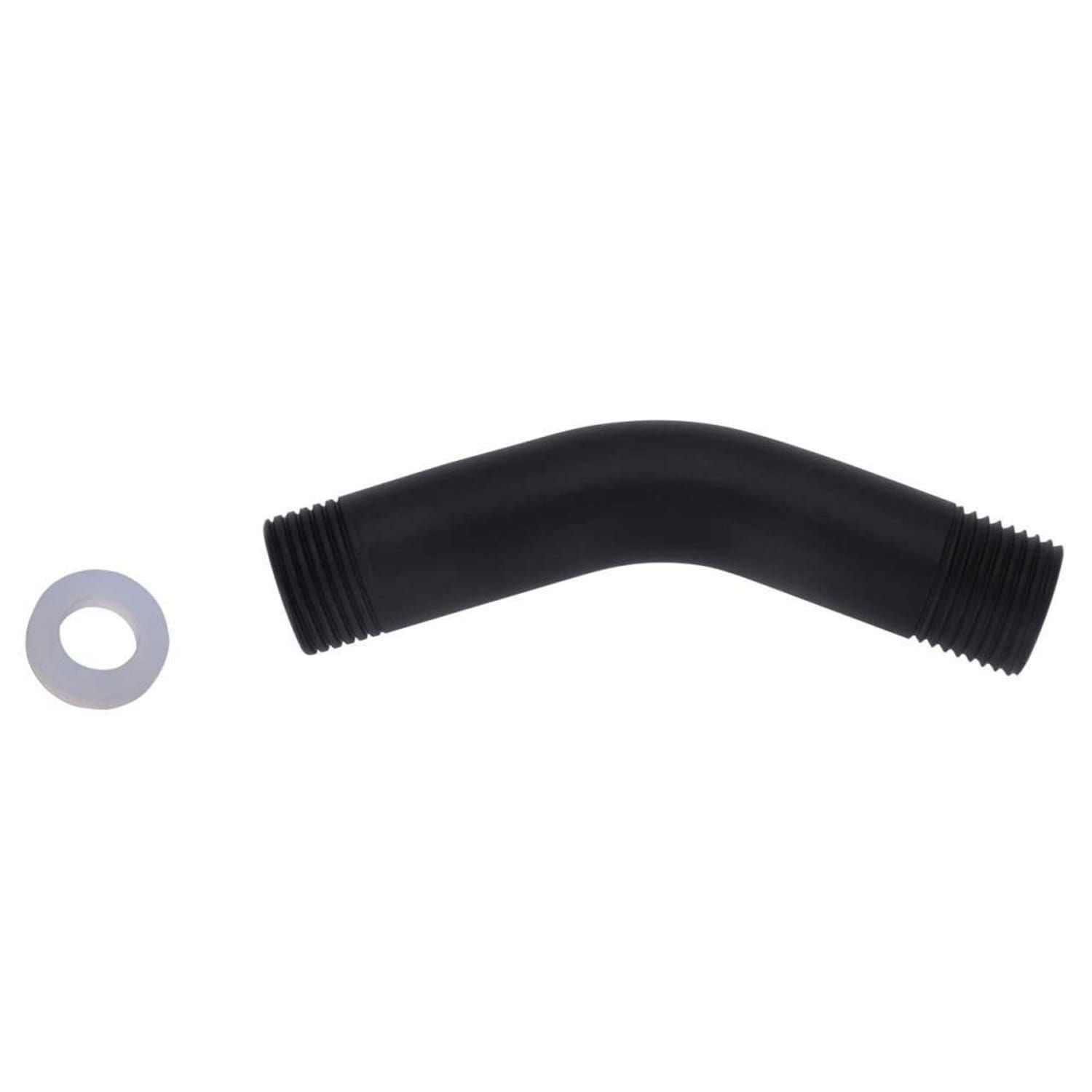 Raccordo prolunga in acciaio inox per soffione doccia da giardino Sined Sole XXL, colore nero opaco.
