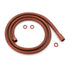 Sined rose gold flexible hose, elegance and durability