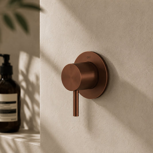válvula de duche Levante em ouro rosa, elegância e durabilidade
