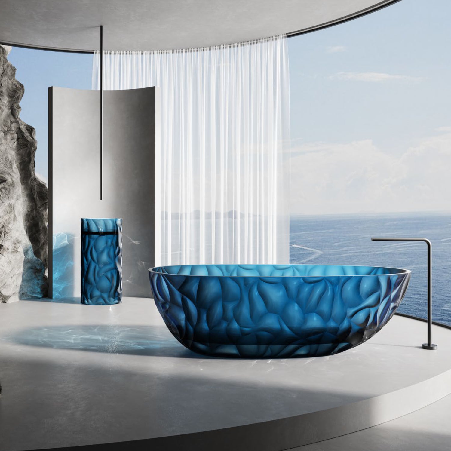 Vasca Sined Zefiro Blu eleganza e comfort per il tuo bagno