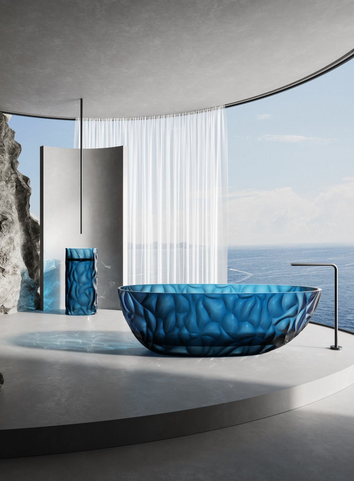 Vasca Sined Zefiro Blu: eleganza e comfort per il tuo bagno