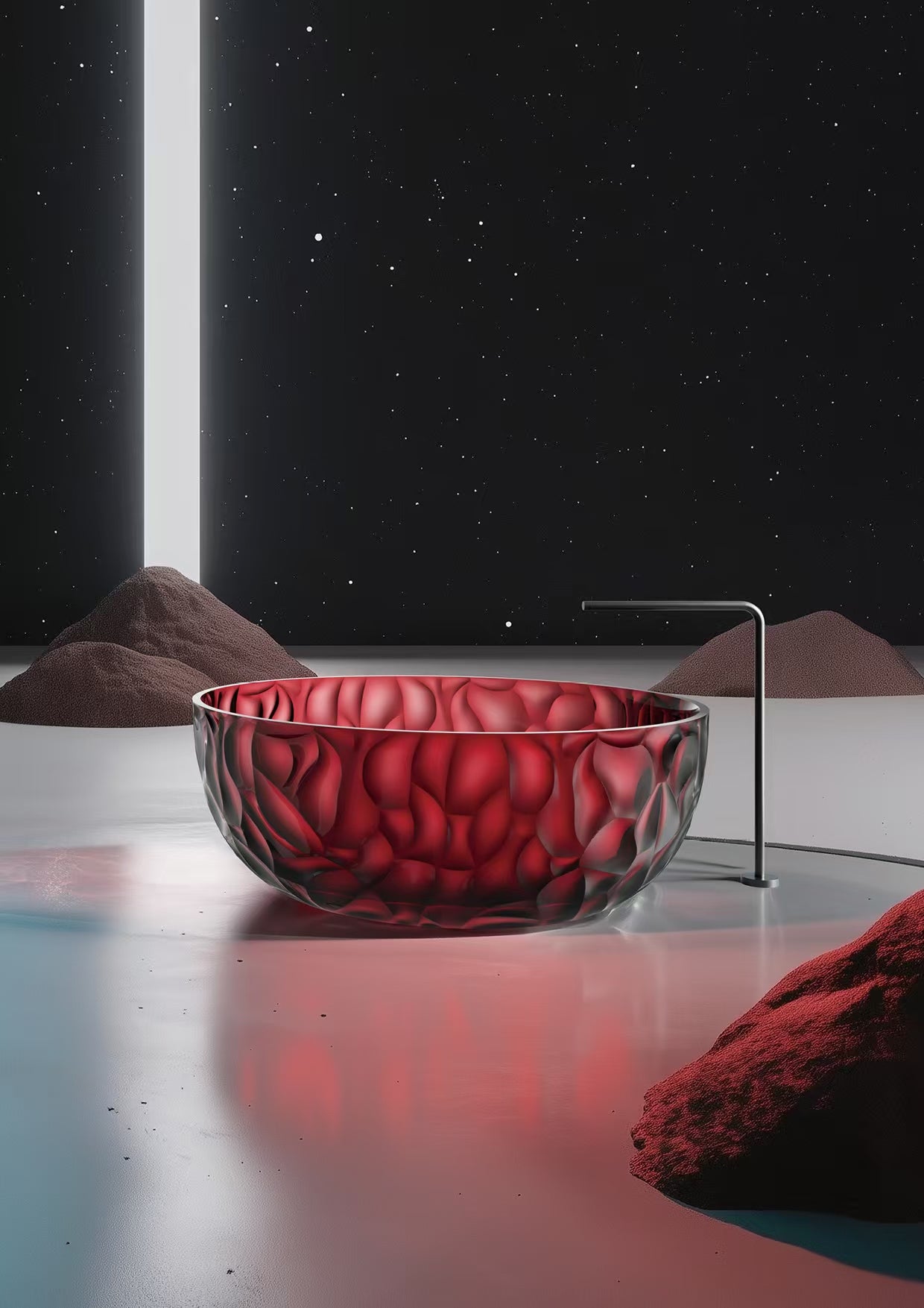 Vasca rotonda Sined Zefiro Rossa: eleganza e comfort