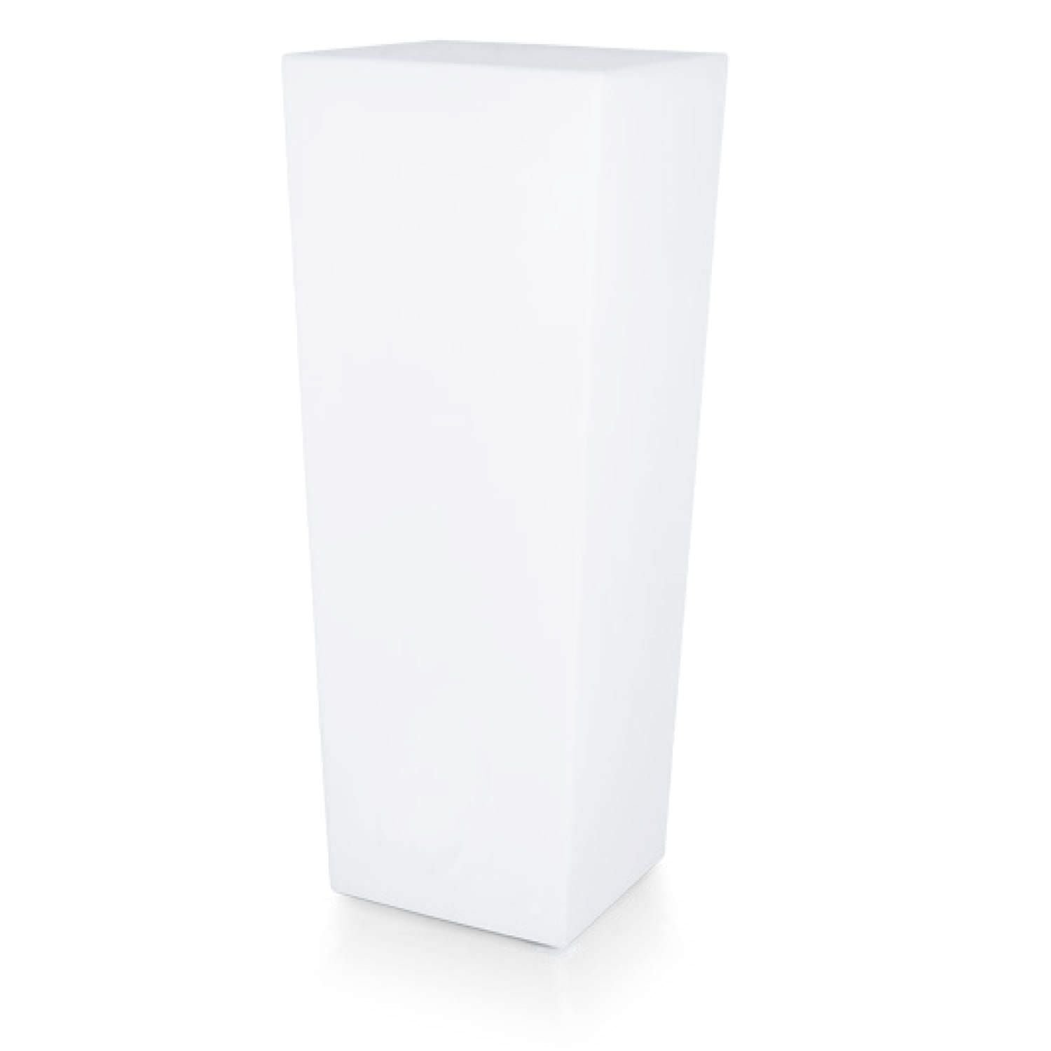 Vaso Luminoso Quadrato 102 cm in Polietilene con Telecomando