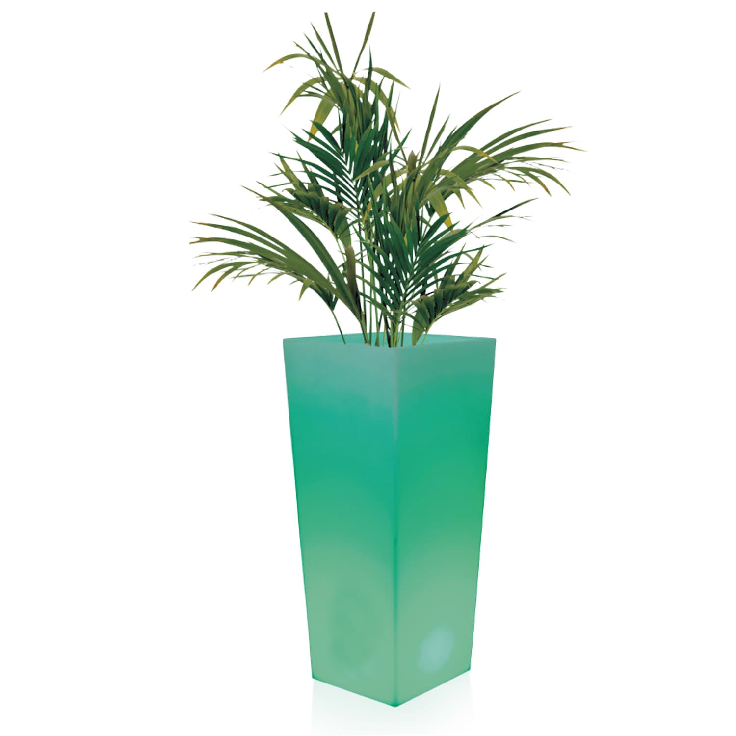 Vaso Luminoso Quadrato 102 cm in Polietilene con Telecomando