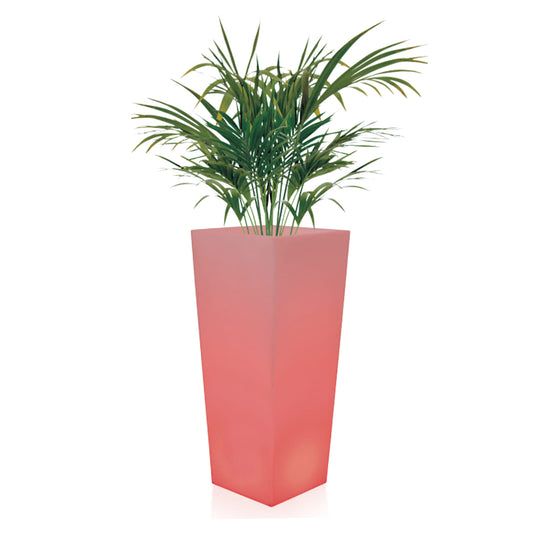Vaso Luminoso Quadrato Solar 86: Eleganza e Resistenza