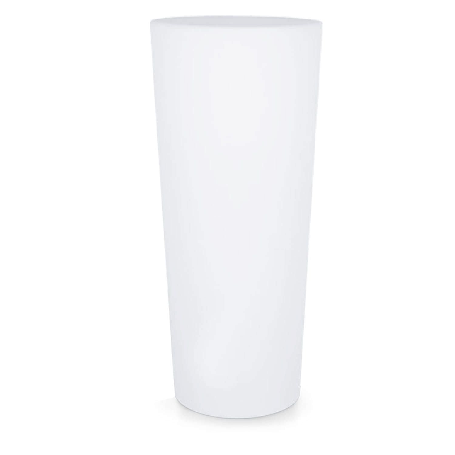 Vaso luminoso solare tondo 86 cm, design elegante e resistente