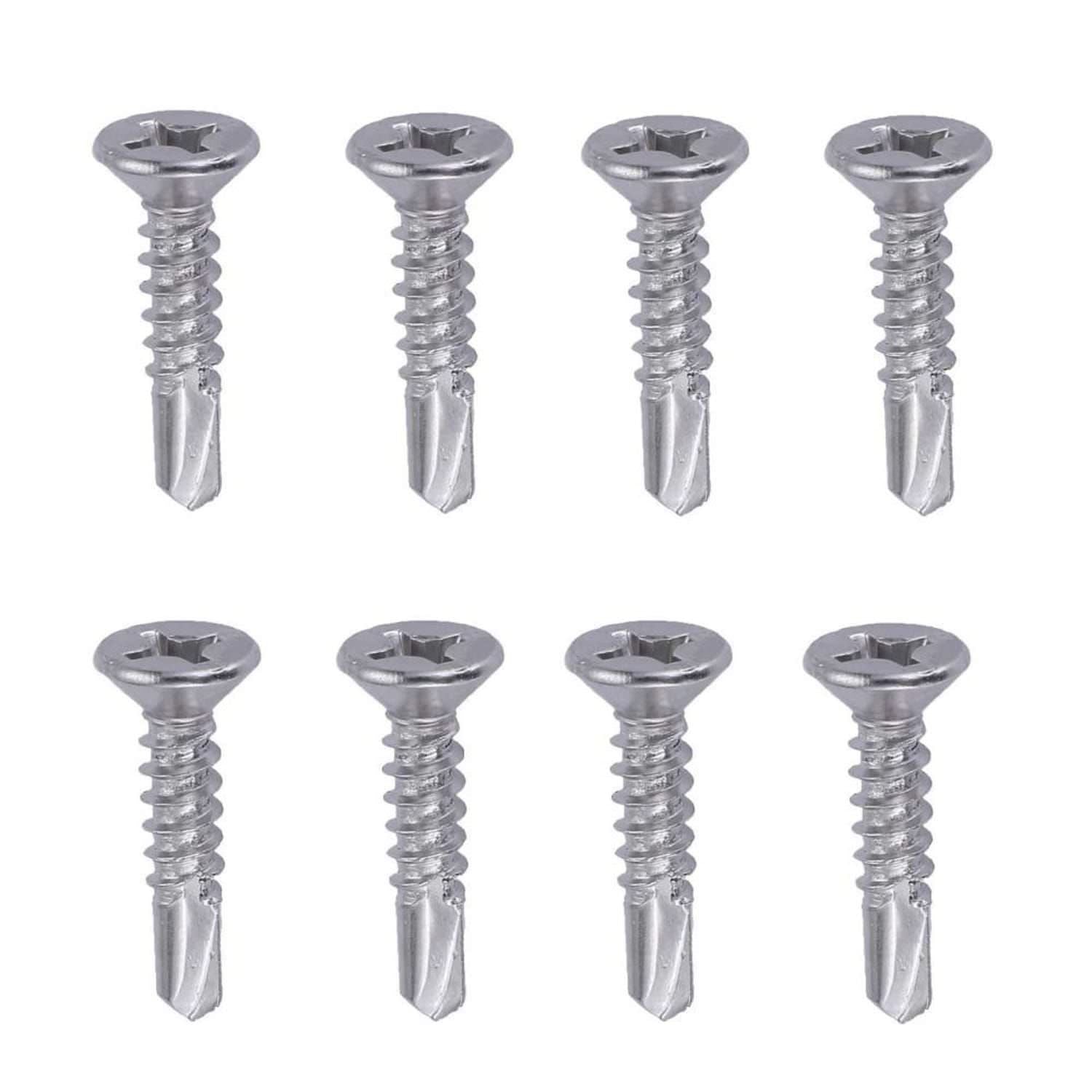 Set di 8 viti in acciaio inox per base doccia da giardino